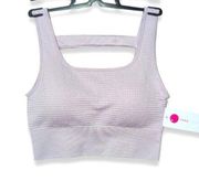 4/$25 BUNDLE SALE YOGALICIOUS WAFFLE SEAMLESS MELANIE LAVENDER SPORTS BRA