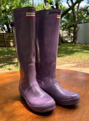 Tall Purple Boots