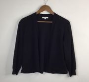 89th+Madison Black Open Cardigan Size Large