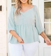 NWT Chic Soul ‘Sort it Out’ Top Size 2X - Ivory