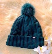 Victoria Secret Fleece Lined Winter Pom Pom Hat