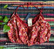 NWT  Floral Crop Top Small