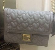 Grey shoulder bag