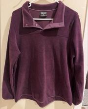 32 Degrees Ladies' Snap Arctic Fleece Pullover-large