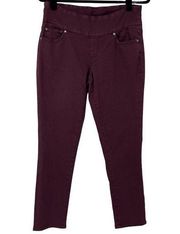 Jag Burgundy High Rise Skinny Pull on Pants