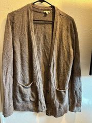 Brown Knit Cardigan