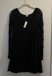 NWT Long sleeve lace swing dress