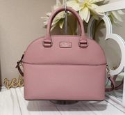 Kate Spade  Grove Street Carli Medium Satchel Leather Handbag in Dusty Peony