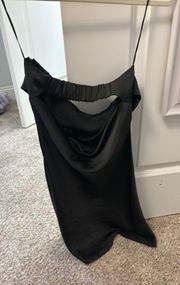 Black Strapless Dress