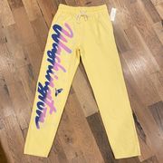 NWT Washington Yellow Sweatpants Size Medium