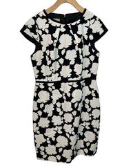 Hobbs London Black & White Shift Dress 8