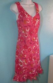 Evan Picone Linen Blend Valentine Dress Size 10