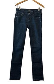 Citizens of Humanity Dark Wash Ava Low Rise Straight Leg Denim Jeans—Size 25