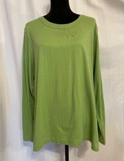 Woolrich light green long sleeve crew neck blouse size XL