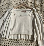 Cream Sweater Set