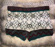 Aztec Knitted Shorts