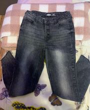 Black Jeans Distressed Ends