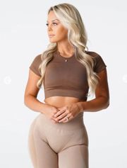 Mocha Vortex Seamless Bra Top