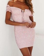 Masterpiece Coquette Dress in Pink Floral