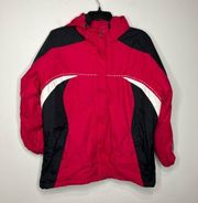 Columbia Sherpa lined coat size large hot pink white black