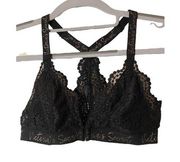 Victoria Secret bra‎ Bralette black lace Wireless Racerback Sz S