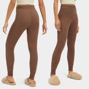 UGG Jennah Ribbed Knit Legging Size Medium NWT Walnut Tan