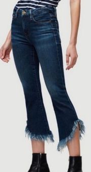 le crop mini hemmed jeans