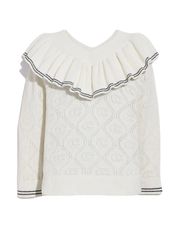 NWT  Ruffled Collar Sweater.  XL