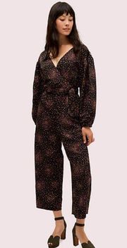 💕KATE SPADE💕 Disco Dots Jumpsuit ~ Black Polka Dot Size 4 *NO sash tie belt