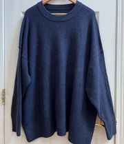 Aerie Navy Blue Unreal Pull Over Cozy Soft Sweater Plus Size XXL