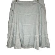 NWT Tahari Blue Linen Skirt