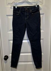 Lands’ End Dark Wash Mid Rise Skinny Jean size 2