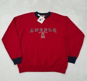 Vintage Anaheim Angels MLB Baseball  Sport Pullover Crewneck Sweatshirt size M