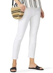 Citizens of Humanity Elsa Mid Rise Slim Fit Crop White Jean