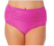 California Waves Hot Pink High Waist Bikini size 3X 22 24 NWT