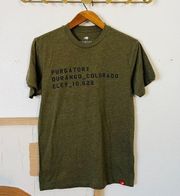 Durango Colorado Green Cotton Short Sleeve Graphic Tee