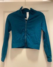 Teal Crop Jacket