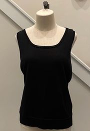 Black shimmer sweater shell-NWOT