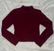 Gaze Mock Neck Long Sleeve Top