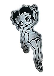 Vintage Betty Boop Sterling Silver Pin Signed Brooch