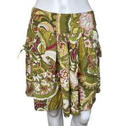 Willow & Clay Skirt Womens Medium Green Mini Pockets Casual Bohemian Peasant