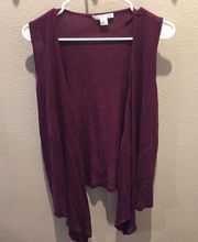 Coldwater creek burgundy vest