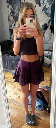 Purple  skirt