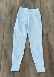 Alo Yoga 7/8 high waist lounge legging in powder blue Heather