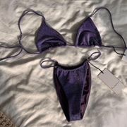 Purple sparkle bikini