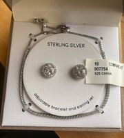 Sterling Silver Earrings And Bracelet