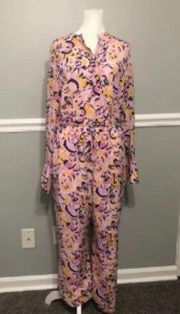 NWT NWOT J. Crew Paisley Swirl 2 Piece Top Pant Set