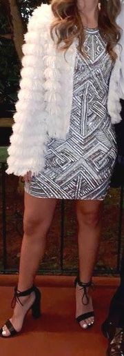 Silver Sequin Dress