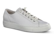 Paul Green Hadley White Leather Low Top Lace Up Sneakers NWOB