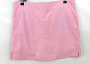 Lady Hagen Essentials Pink Oxford Dot Golf Skort Pink Shock Size 8 NWT